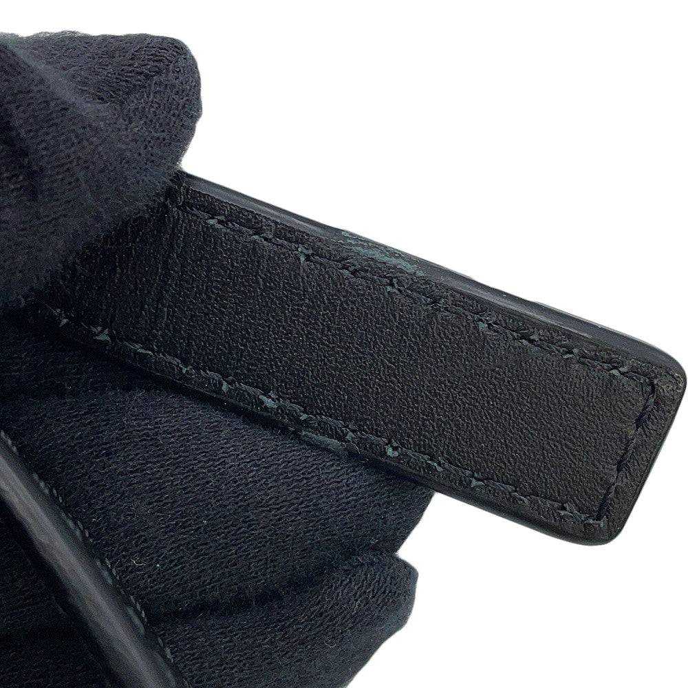 MCM Vintage Jacquard Phone Shoulder Bag Black/Gray/WhiteMMRBATQ02EG001 Canvas Leather