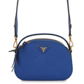 PRADA Odette 2WAY Bag Blue1BH123 Leather