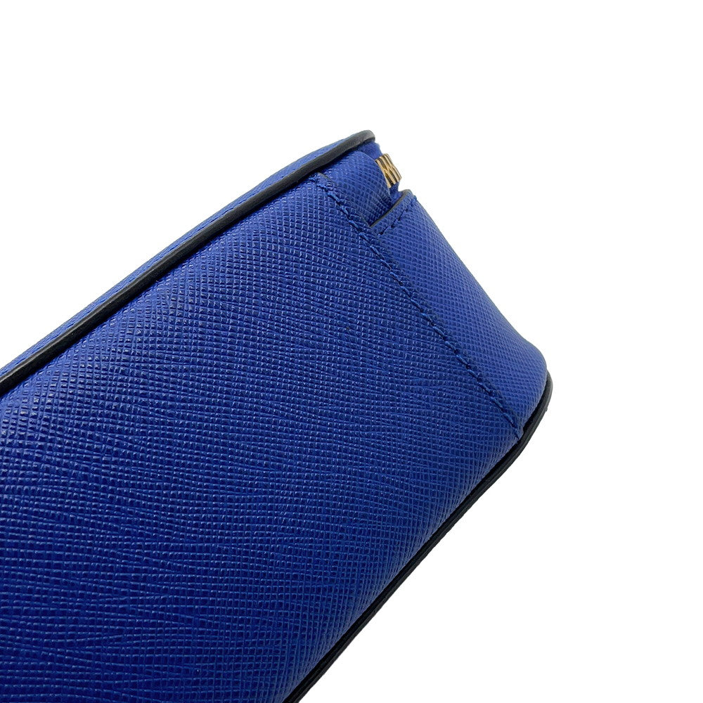 PRADA Odette 2WAY Bag Blue1BH123 Leather