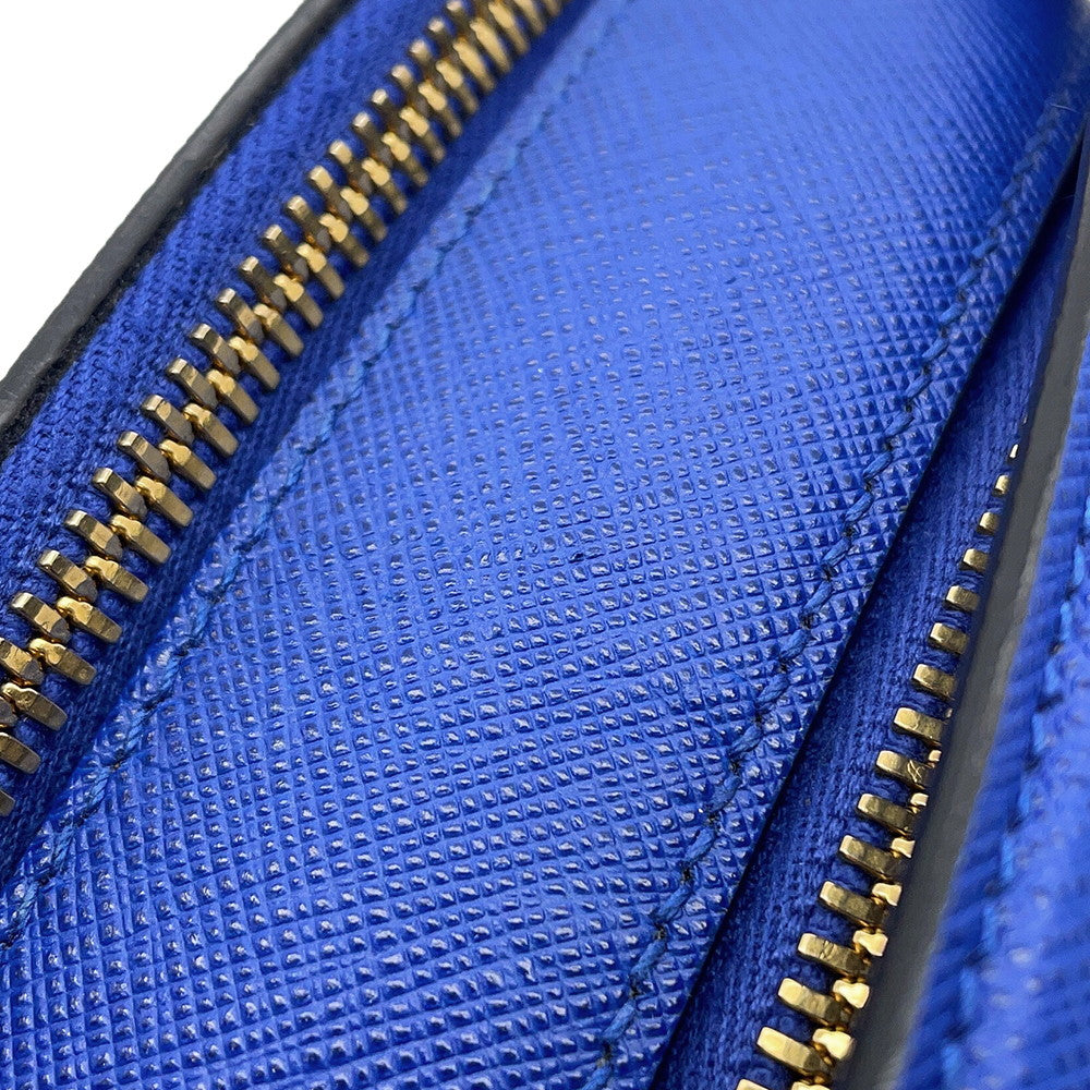 PRADA Odette 2WAY Bag Blue1BH123 Leather