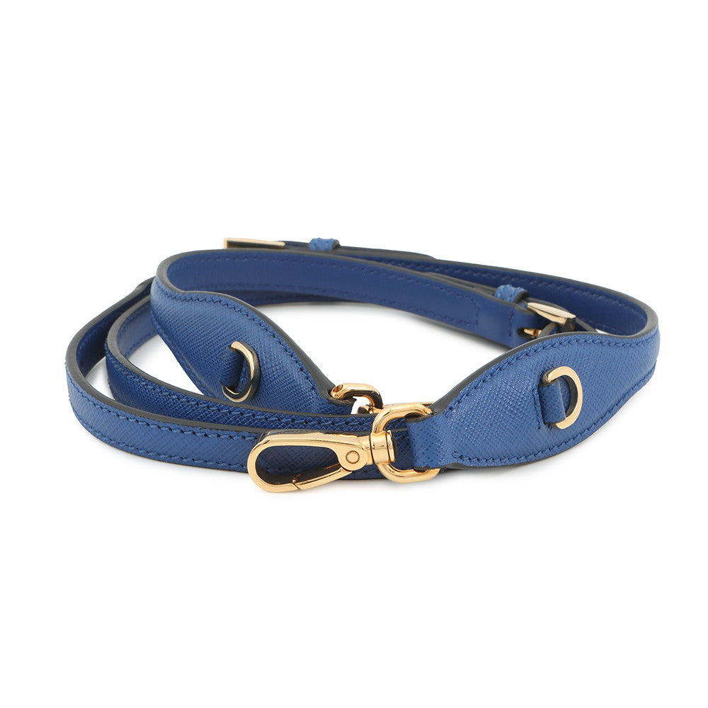 PRADA Odette 2WAY Bag Blue1BH123 Leather