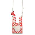 FENDI Marc Jacobs Mini Bustina Bunny Shoulder Bag White/Red7SA169 Leather