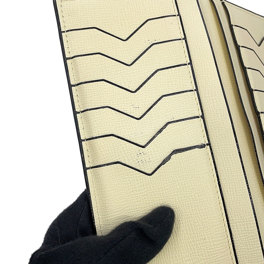 Valextra Valextra Vertical 12-Card Long Wallet WhiteSGNL0021044L99WF99 Grained Calf Leather
