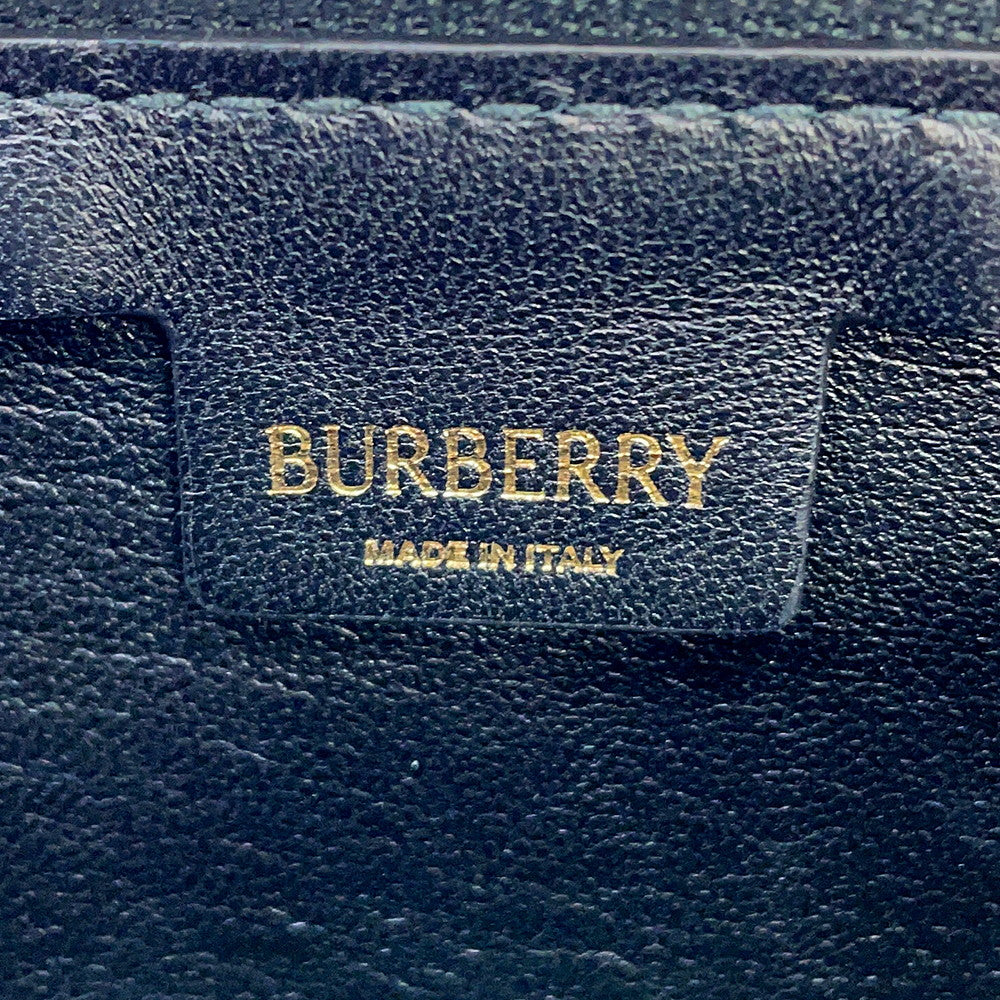 BURBERRY Shield Sling Bell Bag Charm Shoulder Bag Black8077580 Leather Size Mini