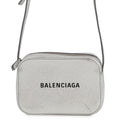BALENCIAGA Everyday camera bag Silver552372 Leather Size XS