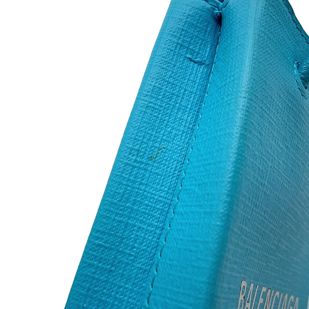 BALENCIAGA Phone Shoulder Light Blue593826 Leather