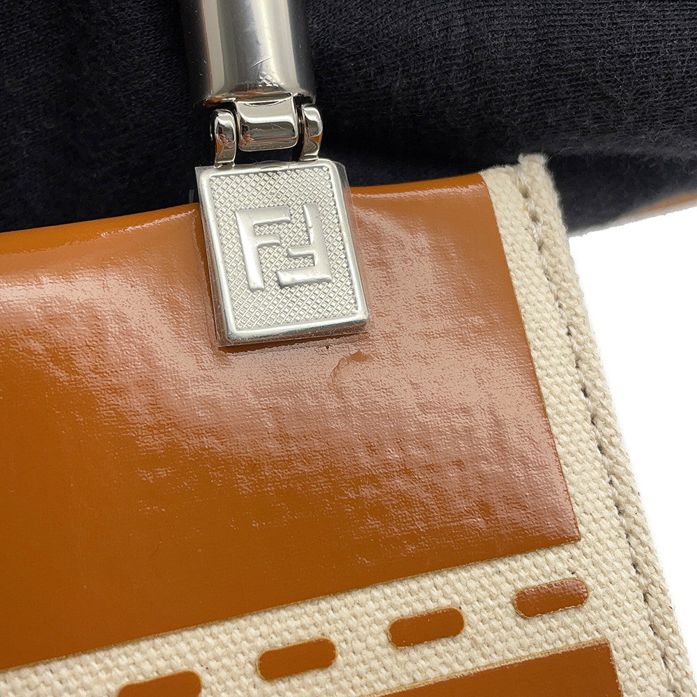 FENDI Sunshine shopper Brown/Ivory8BS051 Canvas Size Mini