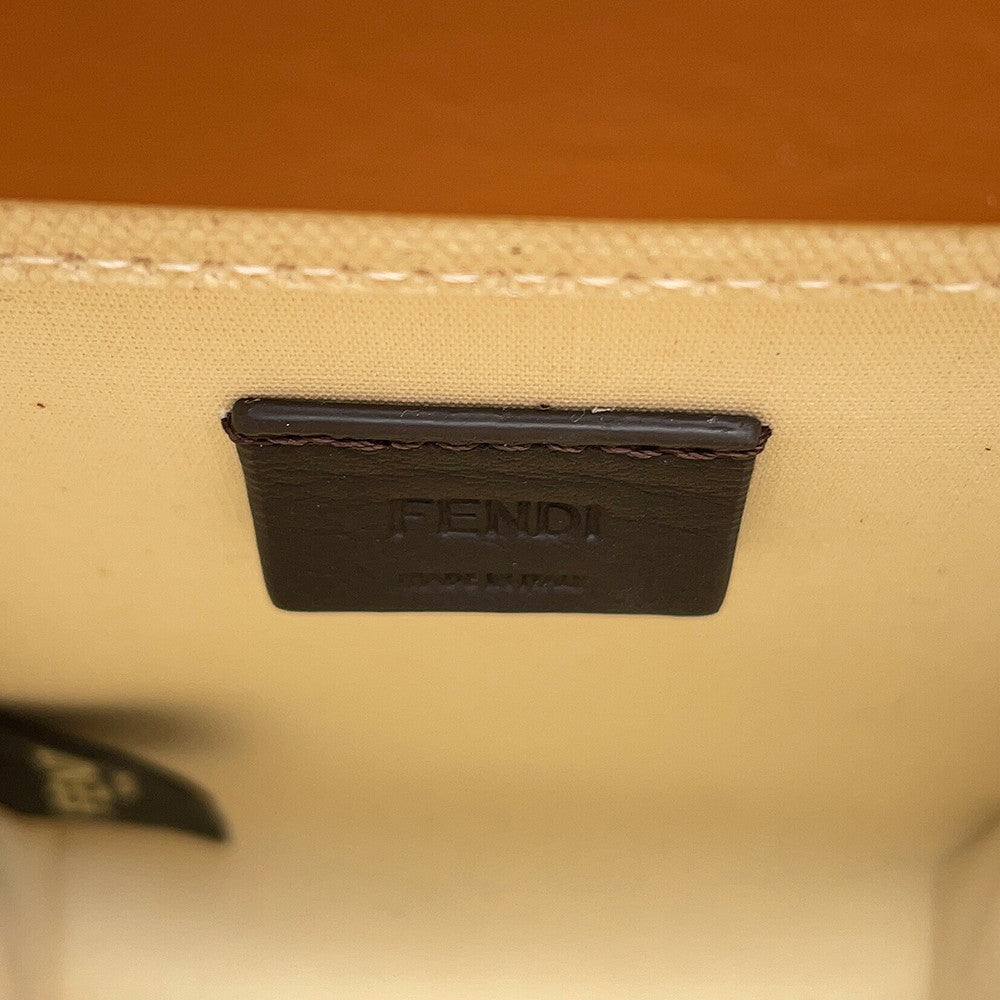 FENDI Sunshine shopper Brown/Ivory8BS051 Canvas Size Mini