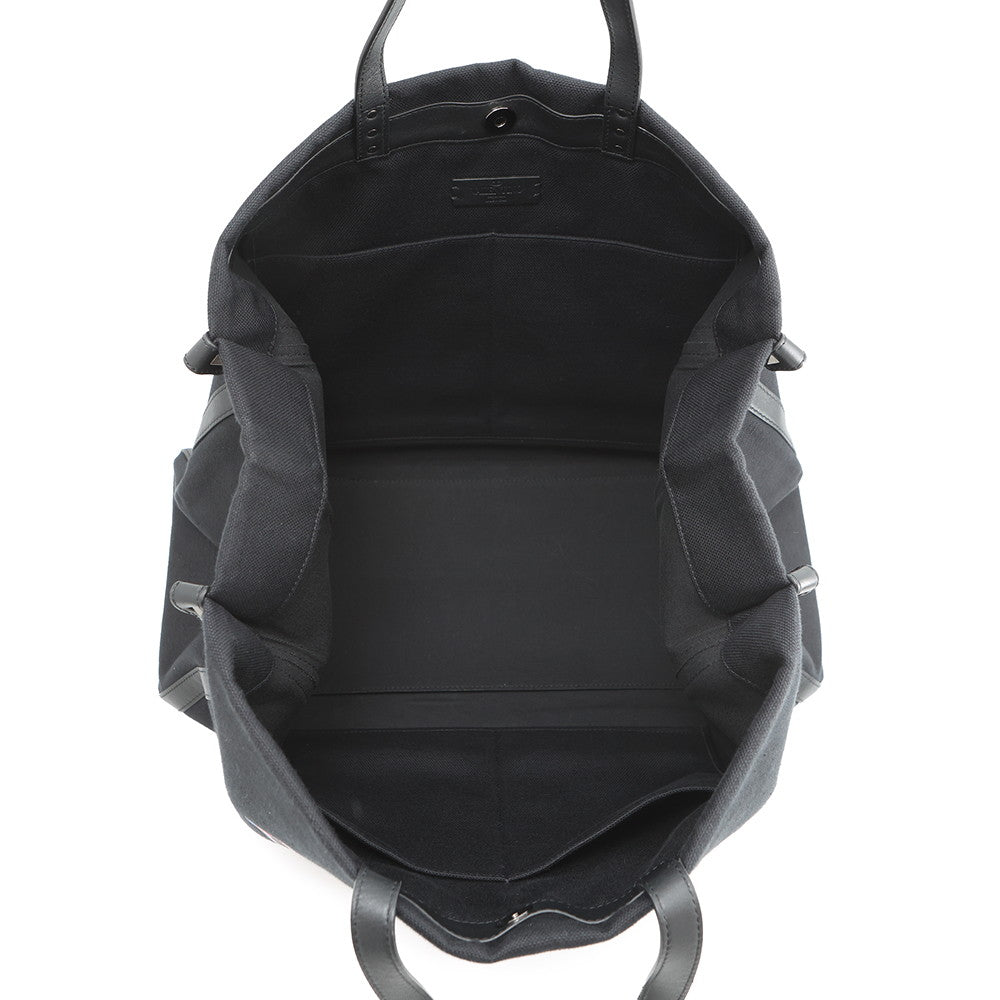 Valentino Garavani VLTN Tote Black Canvas Leather