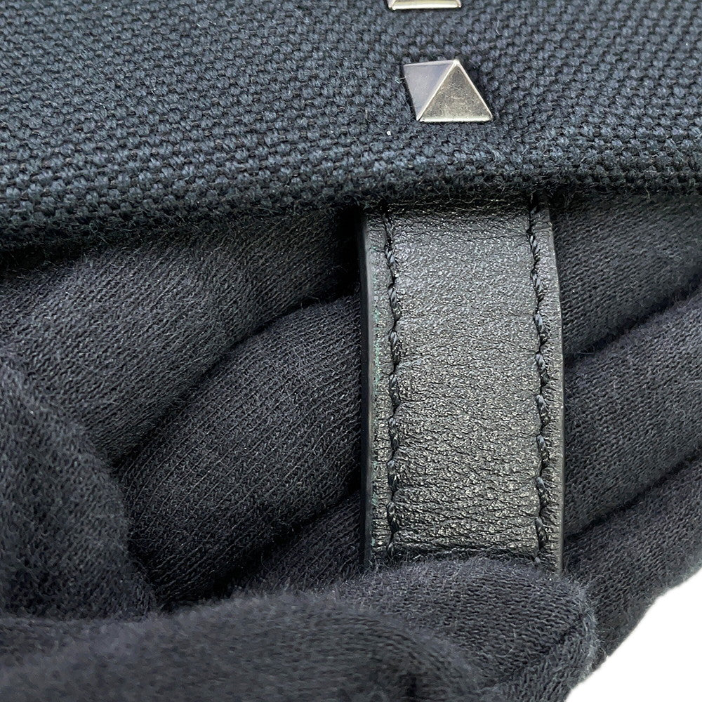 Valentino Garavani VLTN Tote Black Canvas Leather
