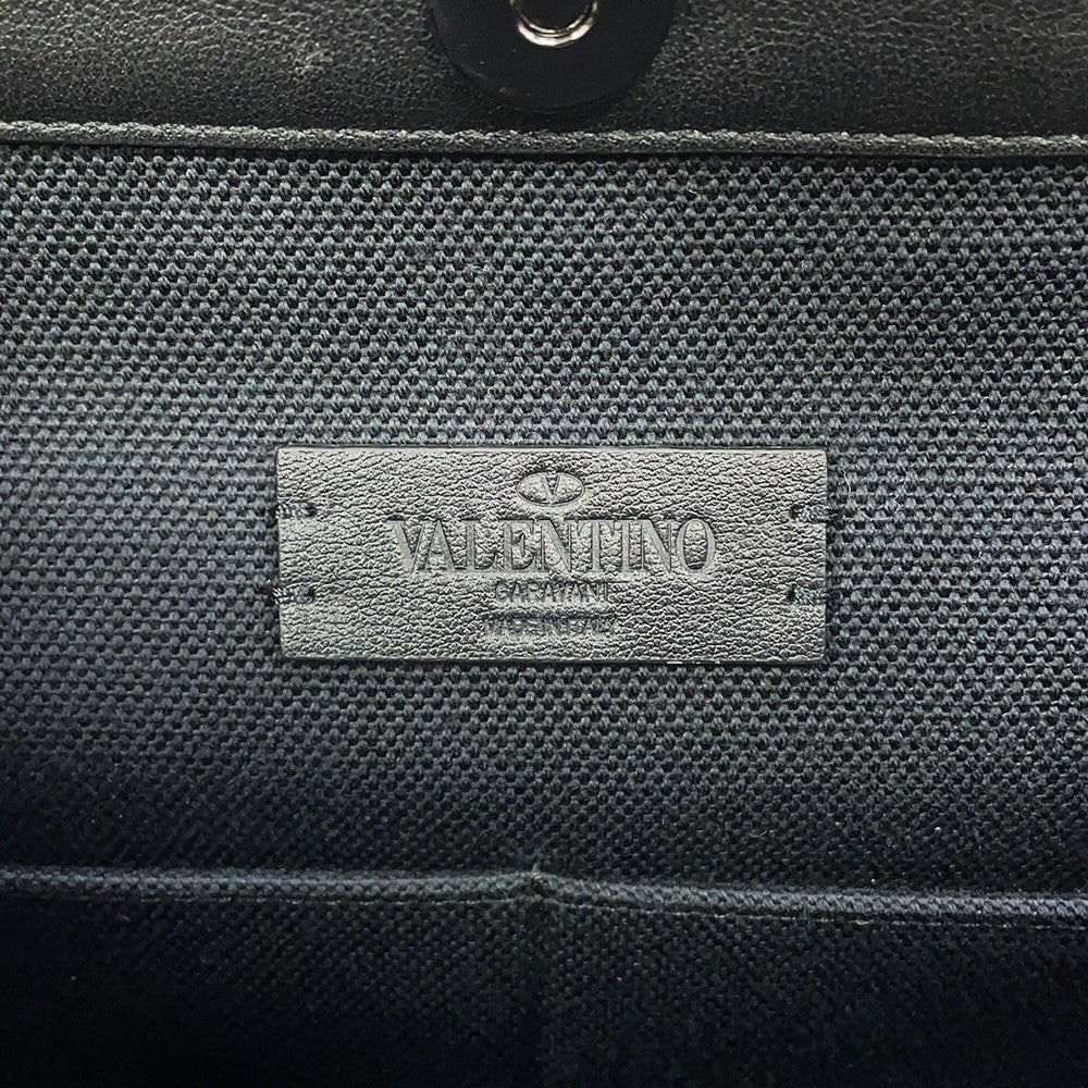 Valentino Garavani VLTN Tote Black Canvas Leather