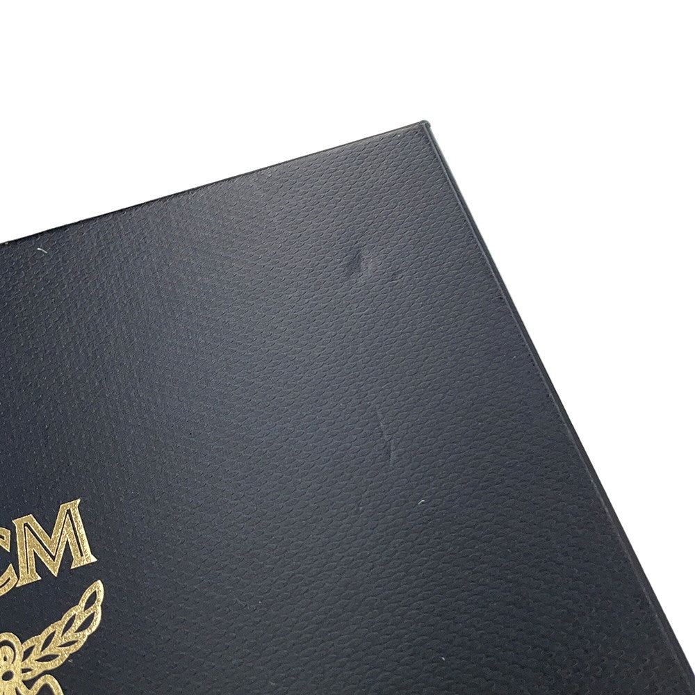 MCM Visetos Shoulder Wallet BlueMXEBAKM01JY001 Leather