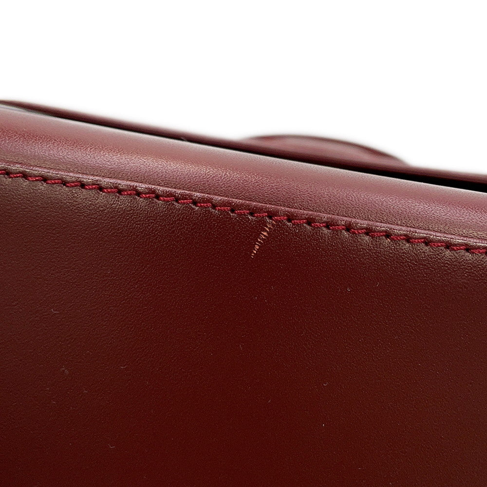 CARTIER Must Line Handbag Bordeaux Leather
