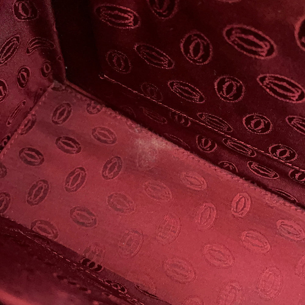 CARTIER Must Line Handbag Bordeaux Leather