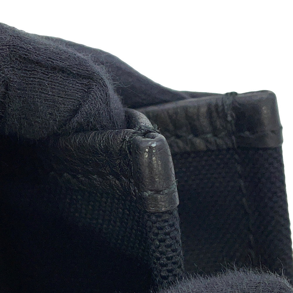 Ferragamo Tote Bag Black240797 Canvas Leather