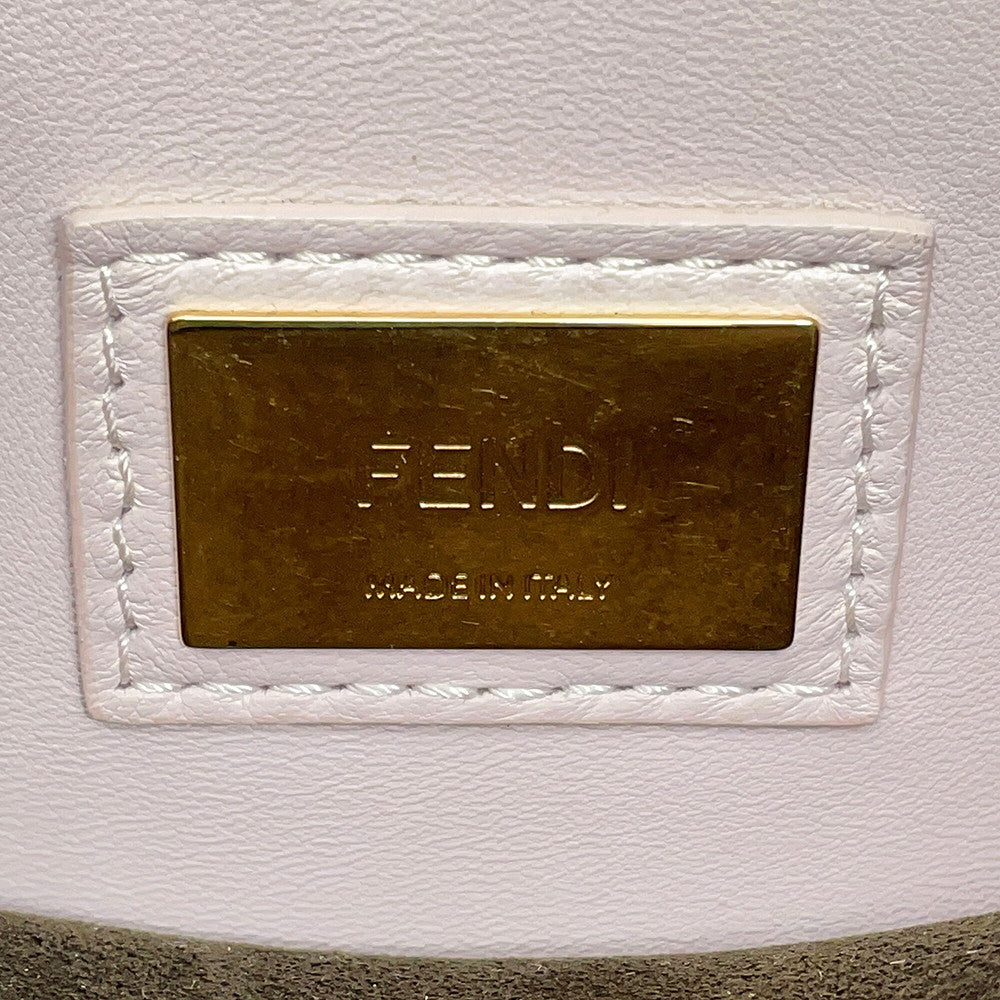 FENDI Peekaboo Icy You Brown8BN321 Leather Size Medium