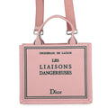 Dior Book Tote Book Cover Embroidery with Strap Bag PinkM1404PEHO Canvas Size Small