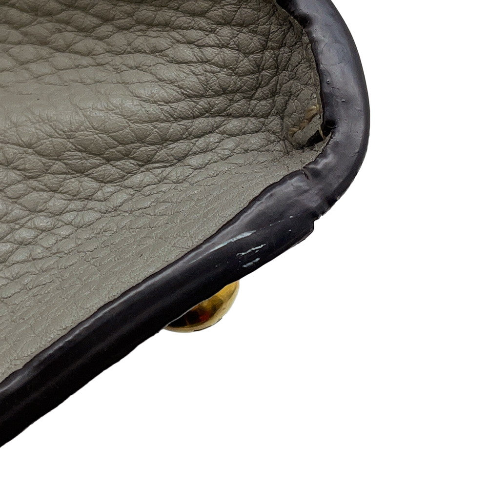 FENDI Peekaboo X-Lite Gray8BN310 Calf Leather Size regular