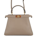 FENDI Peekaboo Icy You Gray8BN321 Leather Size Medium
