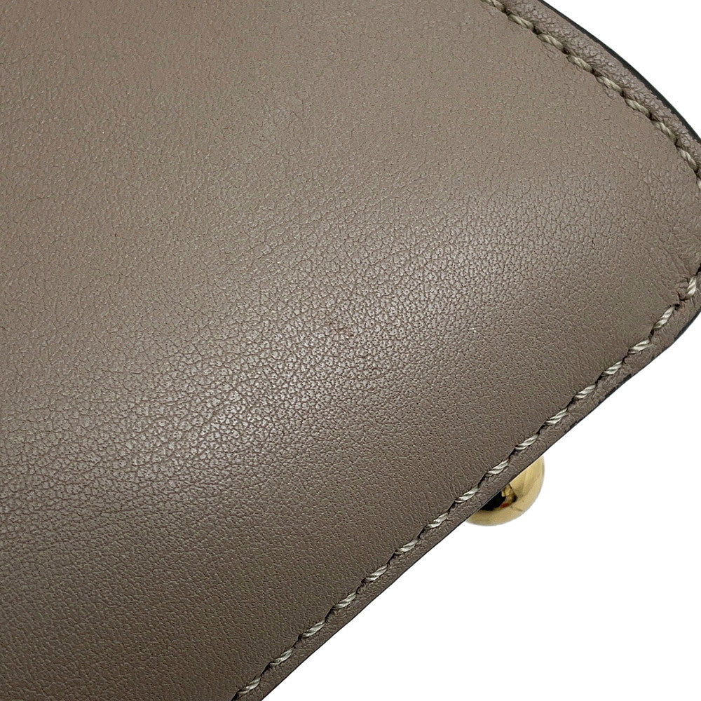 FENDI Peekaboo Icy You Gray8BN321 Leather Size Medium