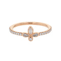 TIFFANY&Co. Fleur de Lis Ring Size Approximately No. 9 18K Pink Gold