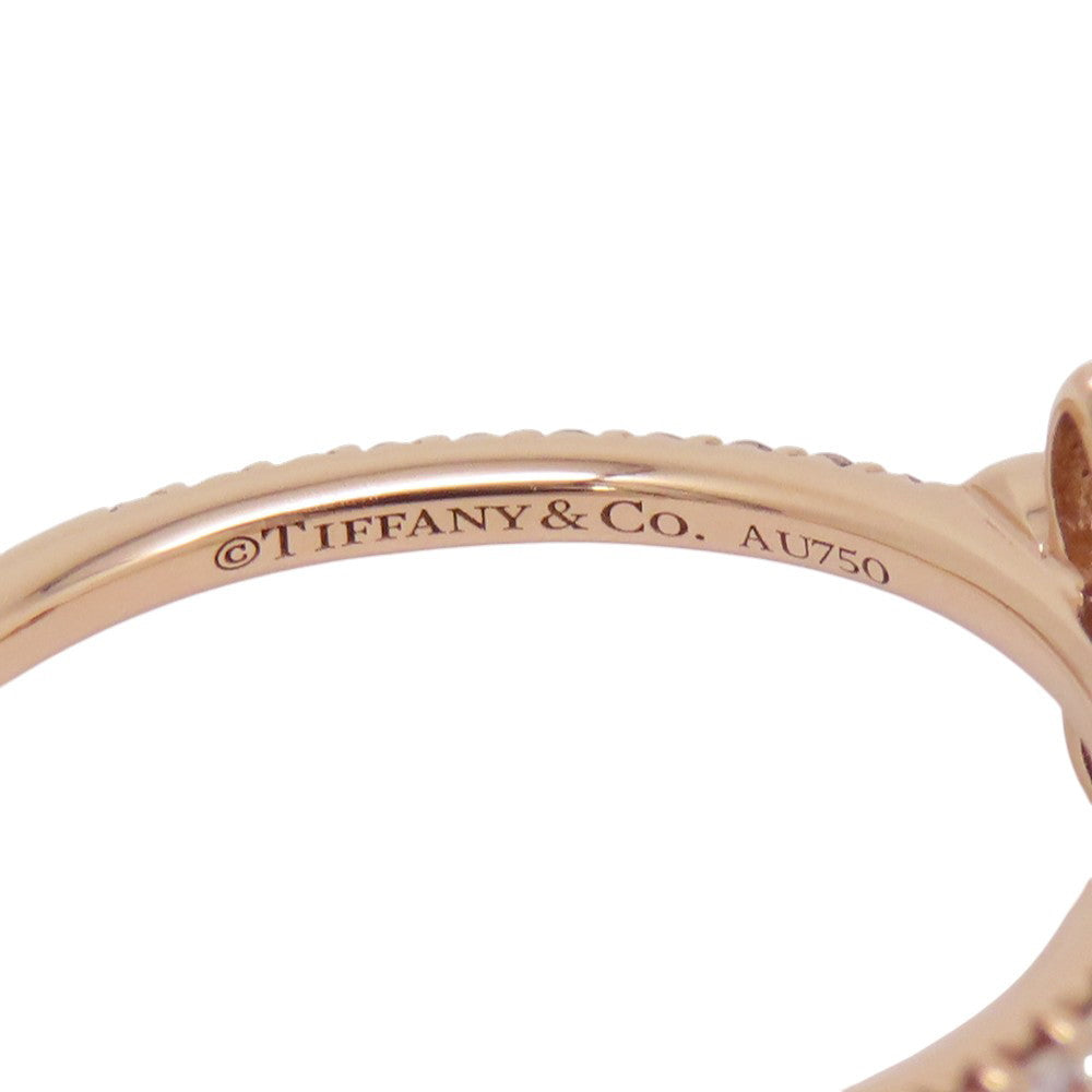 TIFFANY&Co. Fleur de Lis Ring Size Approximately No. 9 18K Pink Gold