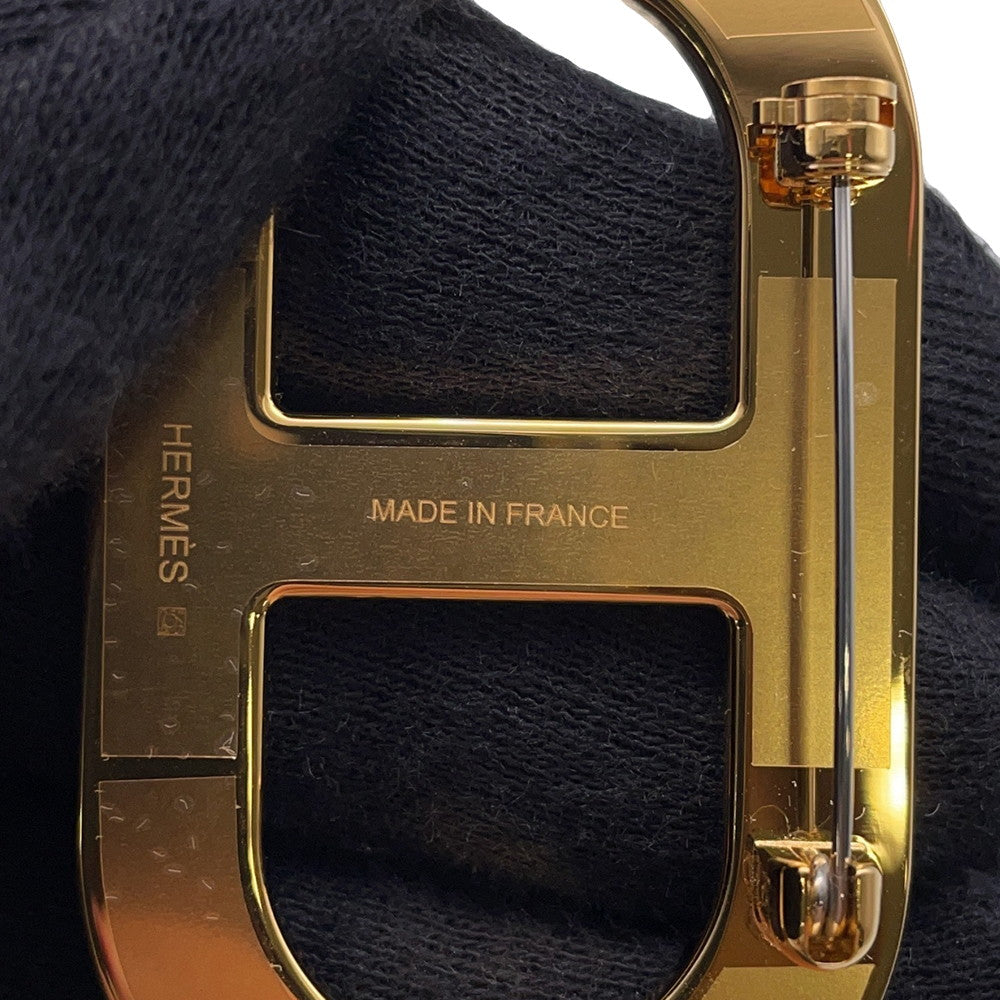 HERMES Chaine d'Ancre Brooch Etain Epsom Metal