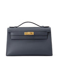 HERMES PochetteKelly Grimist Swift Leather