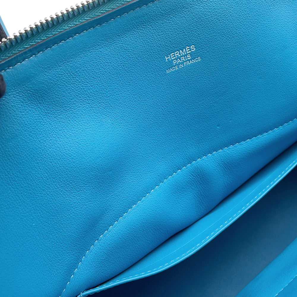 HERMES Bolide Bleu du Nord Taurillon Clemence Size 31