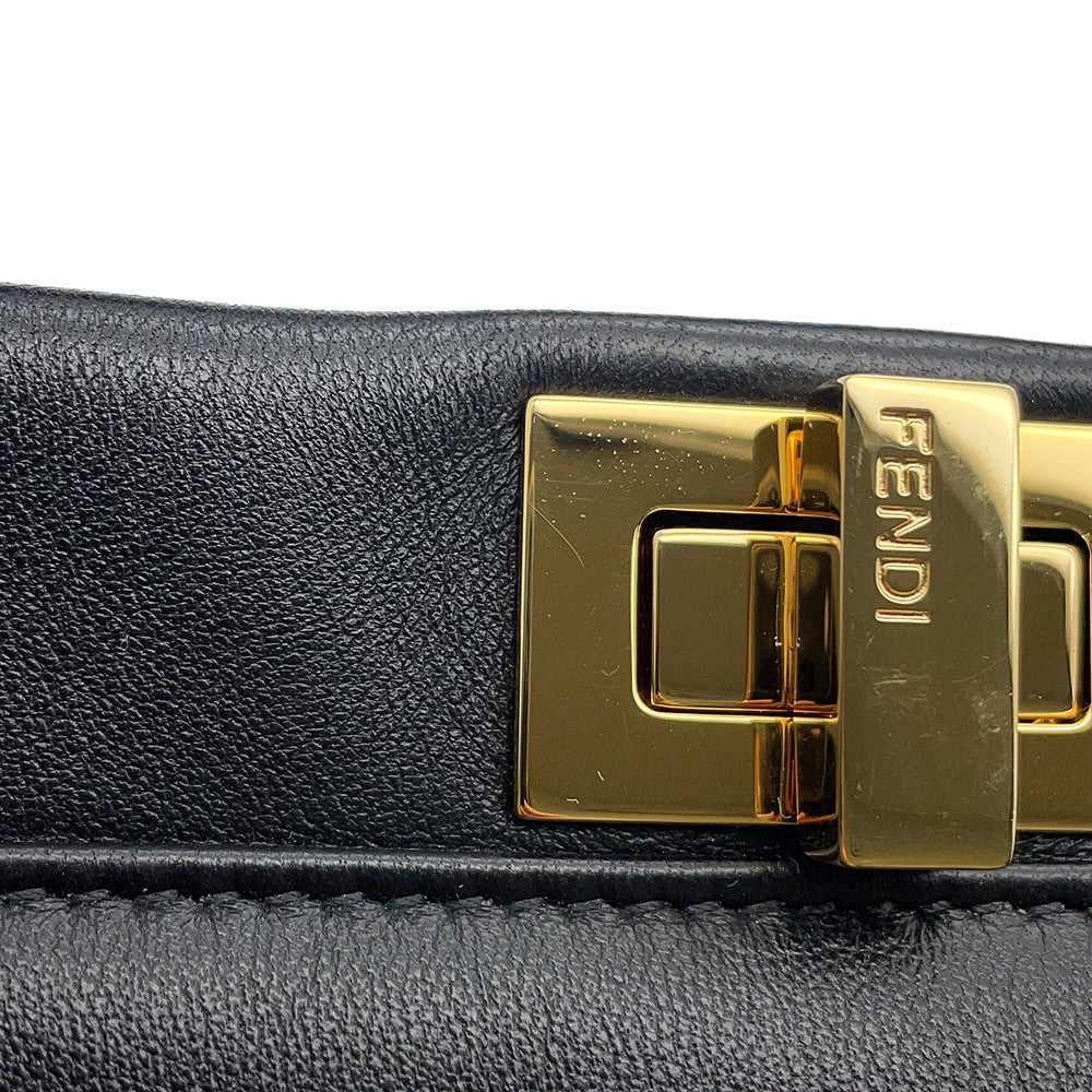FENDI Peekaboo Black8BN244 Leather Size Mini