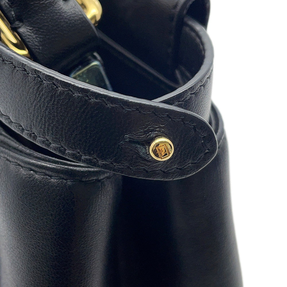 FENDI Peekaboo Black8BN244 Leather Size Mini