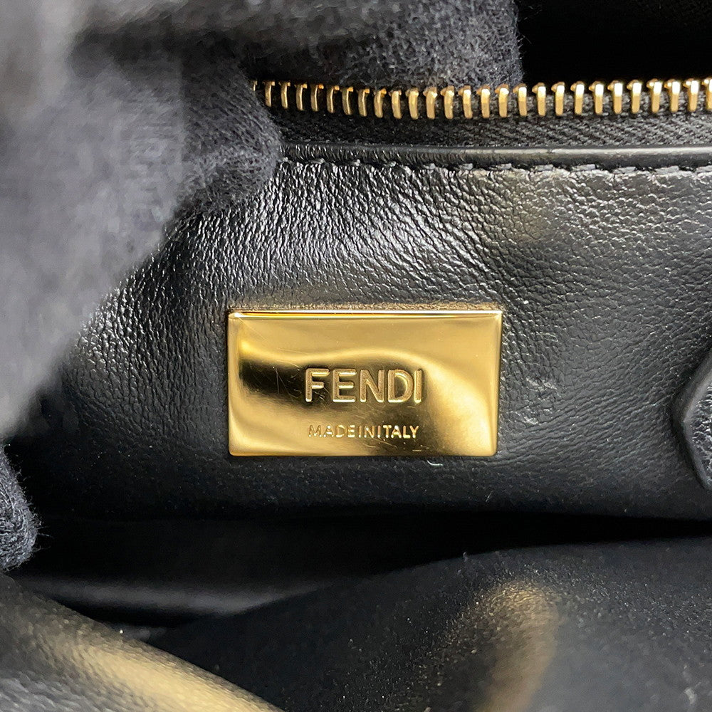 FENDI Peekaboo Black8BN244 Leather Size Mini