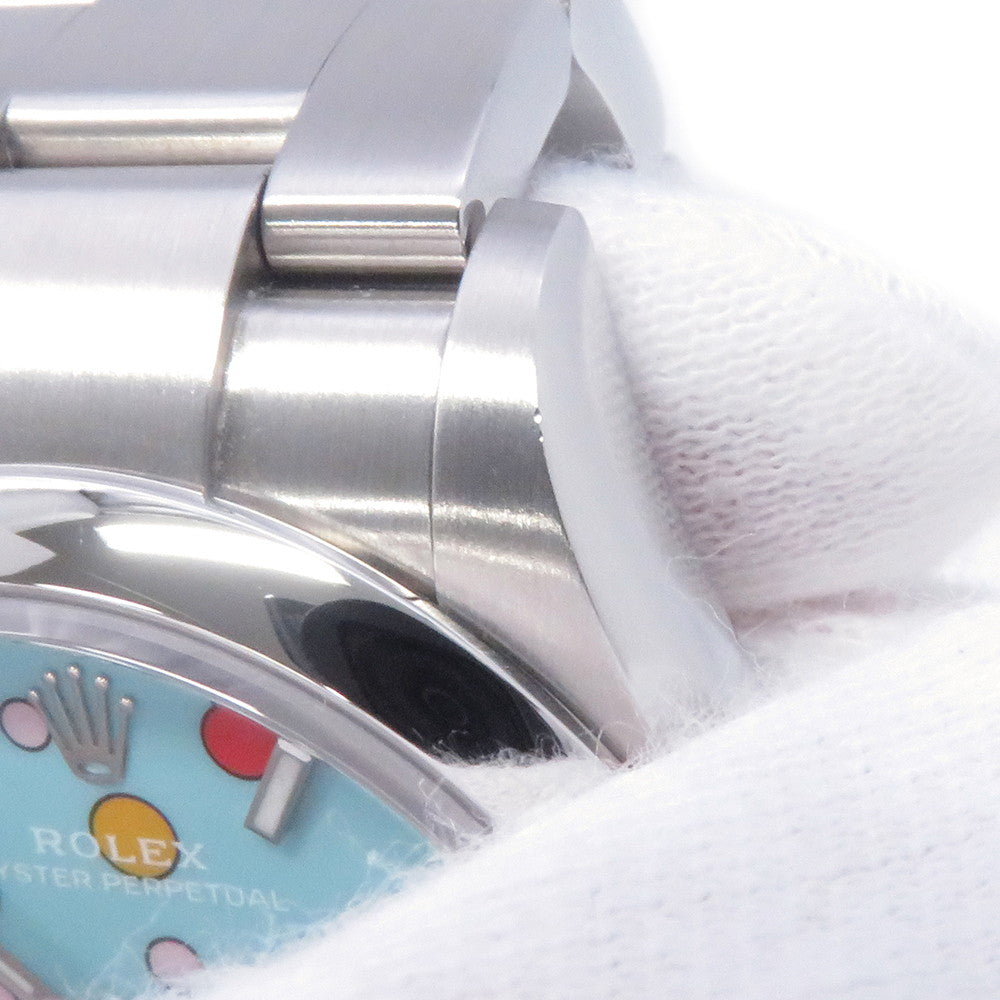 ROLEX Oyster Perpetual W36mm Stainless Steel Turquise Blue Celebration Dial126000