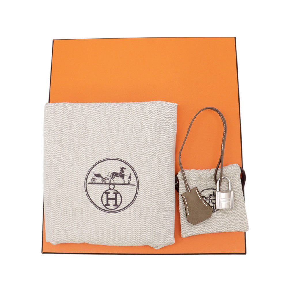 HERMES Akkad Etoupe Togo Leather Size PM