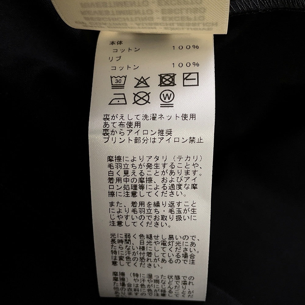 HERMES Maxi T-shirt Cartouche Size 34 BlackH6E4620DC Cotton100%