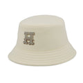 HERMES Harper H Electric Hat Size 59 Blanc Lotus Cotton100%