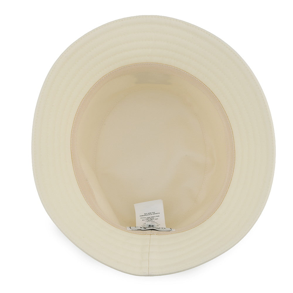 HERMES Harper H Electric Hat Size 59 Blanc Lotus Cotton100%