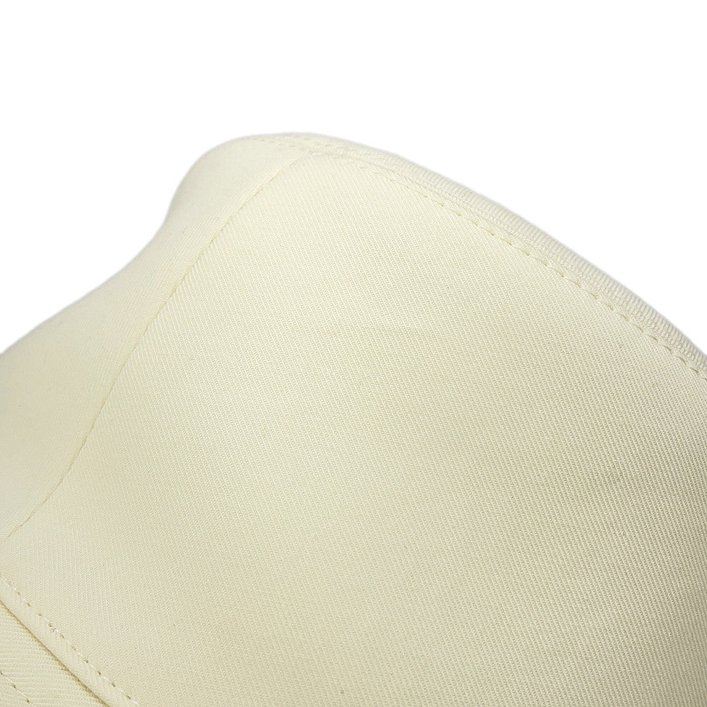 HERMES Harper H Electric Hat Size 59 Blanc Lotus Cotton100%
