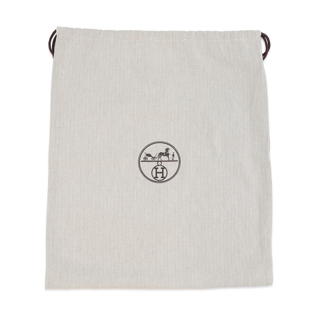 HERMES Harper H Electric Hat Size 59 Blanc Lotus Cotton100%