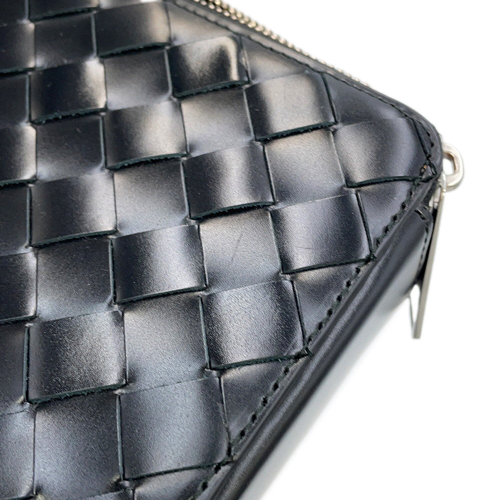 Bottega Veneta INTRECCIATO Cross Body Bag Black596730 Leather