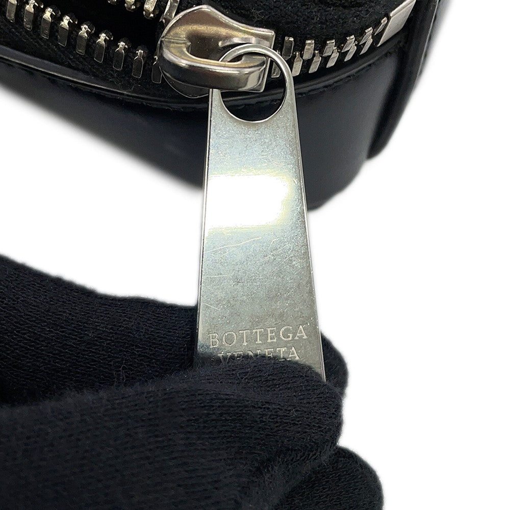 Bottega Veneta INTRECCIATO Cross Body Bag Black596730 Leather