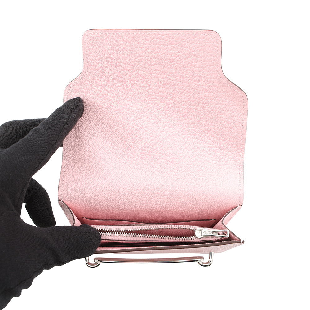 HERMES Roulis Roulis Slim Rose Sakura Chevre Myzore Goatskin