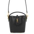 SAINT LAURENT PARIS LE 37 Bucket 2-Way Shoulder Bag Black765870 Calf Leather Size Mini