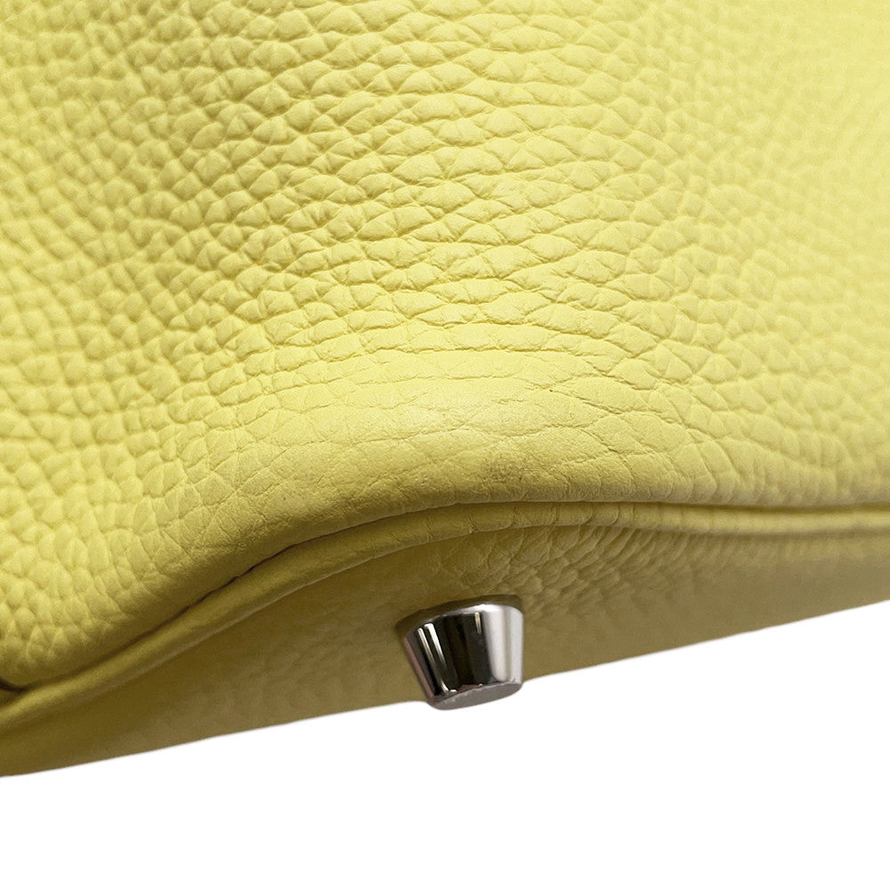 HERMES Picotin Lock Eclat Limoncello/Orange Minian Taurillon Clemence Swift Leather Size PM