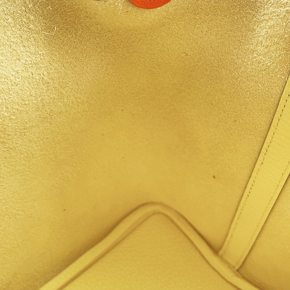 HERMES Picotin Lock Eclat Limoncello/Orange Minian Taurillon Clemence Swift Leather Size PM