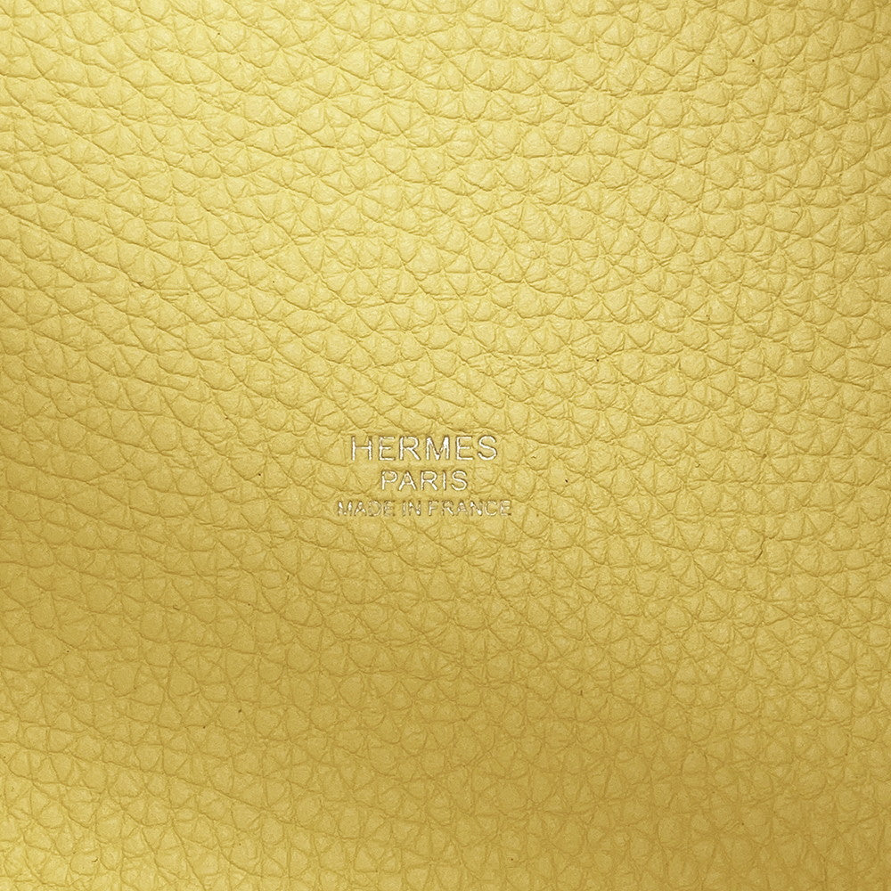 HERMES Picotin Lock Eclat Limoncello/Orange Minian Taurillon Clemence Swift Leather Size PM