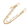 LOUIS VUITTON Bag Charm Pearl River GoldM02608 Gold Plated Faux Pearl