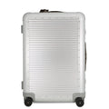 GUCCI Porter Cabin Trolley FRM Suitcase Silver801875 Aluminum GG Supreme Size Medium