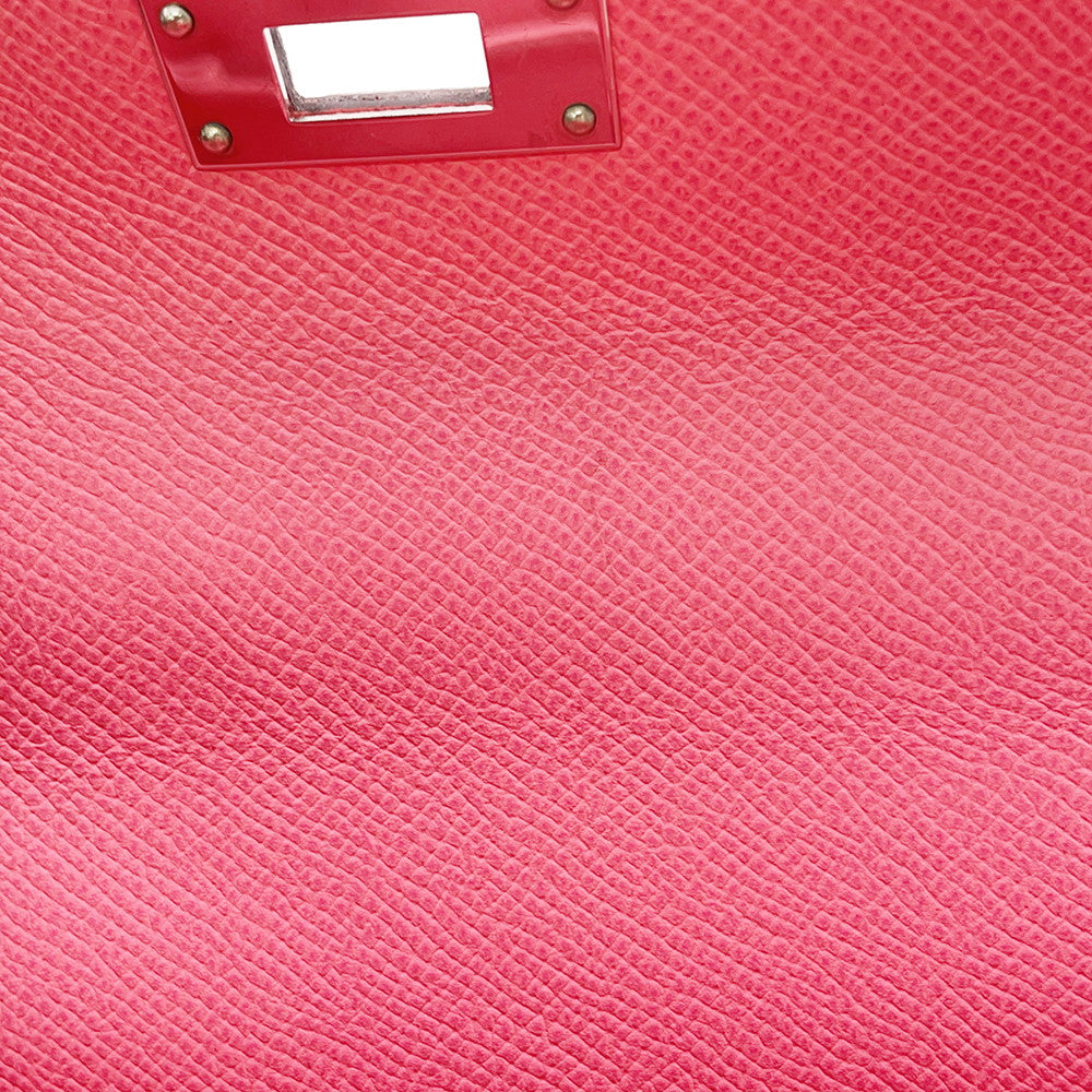 HERMES Kelly Sellier Rose Azalee Epsom Size 28