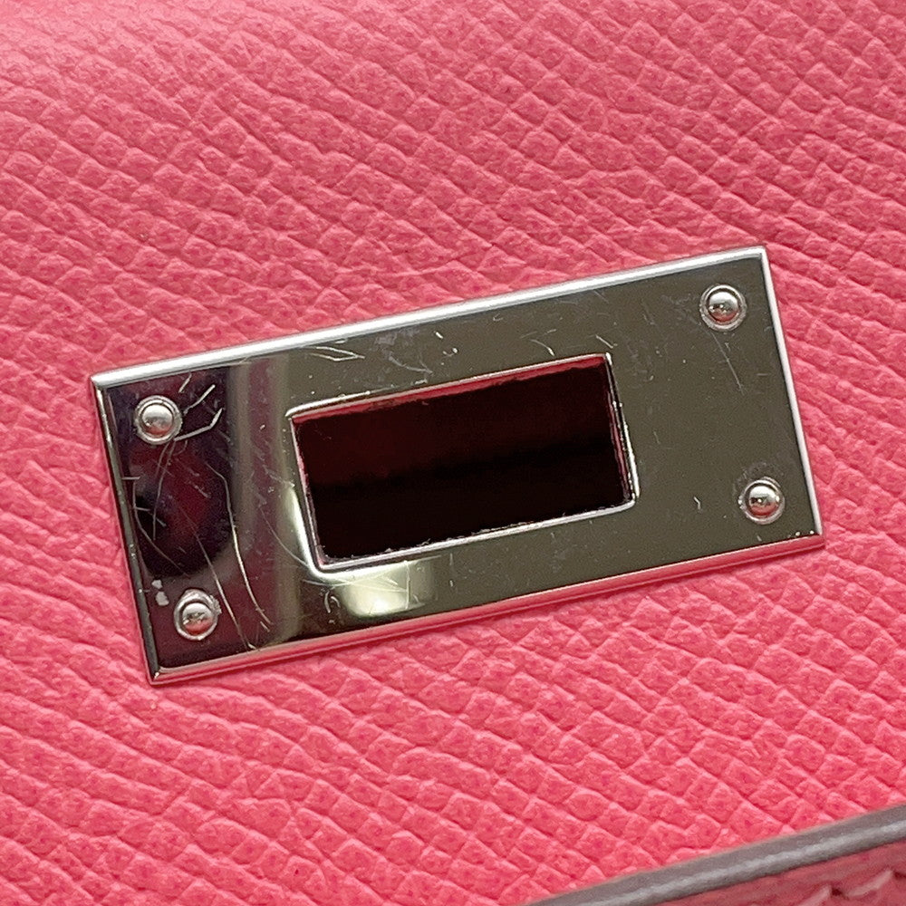 HERMES Kelly Sellier Rose Azalee Epsom Size 28